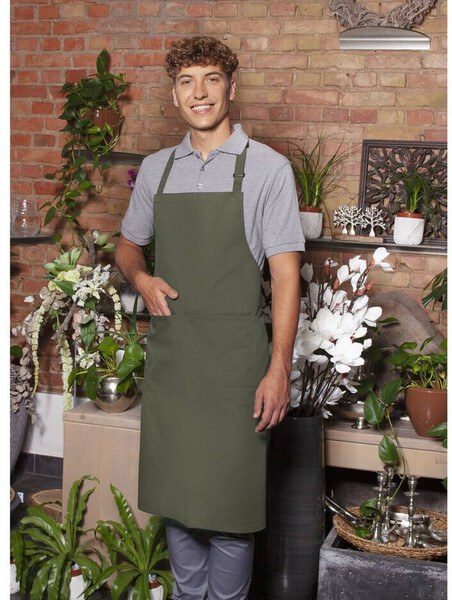 Karlowsky KYBLS5 - Basic bib apron with buckle and pocket