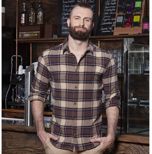 Urban-Trend-mens-checked-shirt-Wordans