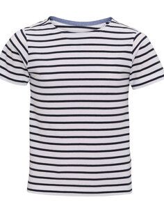 ASQUITH AND FOX AQ075 - KIDS MARINIERE COASTAL SHORT SLEEVE TEE