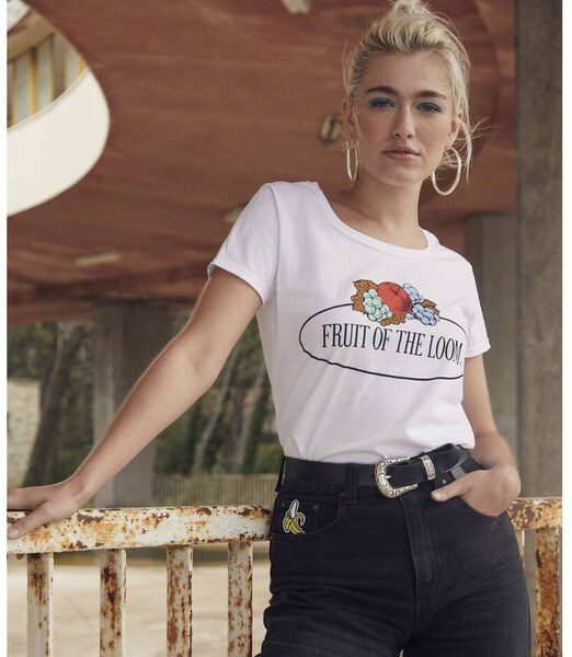 Fruit-of-the-Loom-logo-womens-t-shirt-Wordans