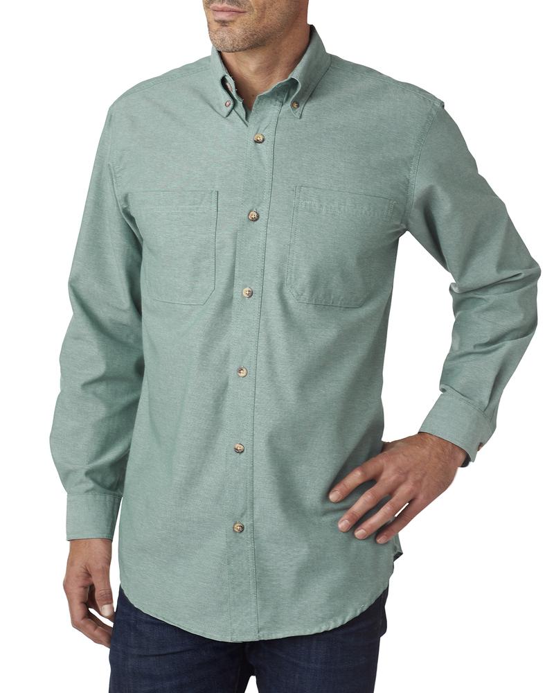 Backpacker BP7004T - Men's Tall Yarn-Dyed Chambray Woven