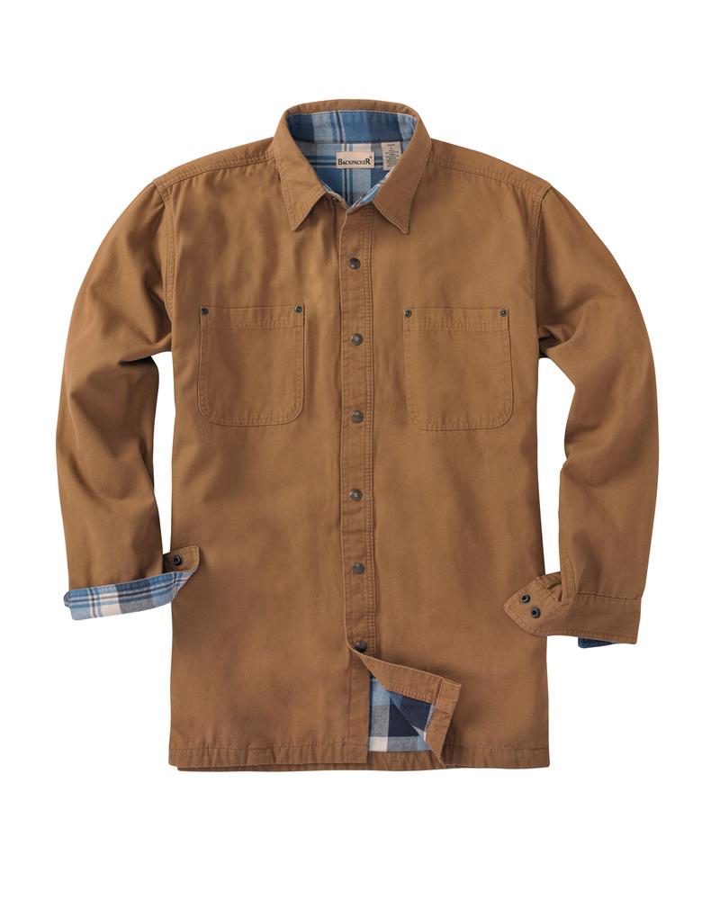 Backpacker BP7006T - Men's Tall Canvas Shirt Jacket with Flannel Lining