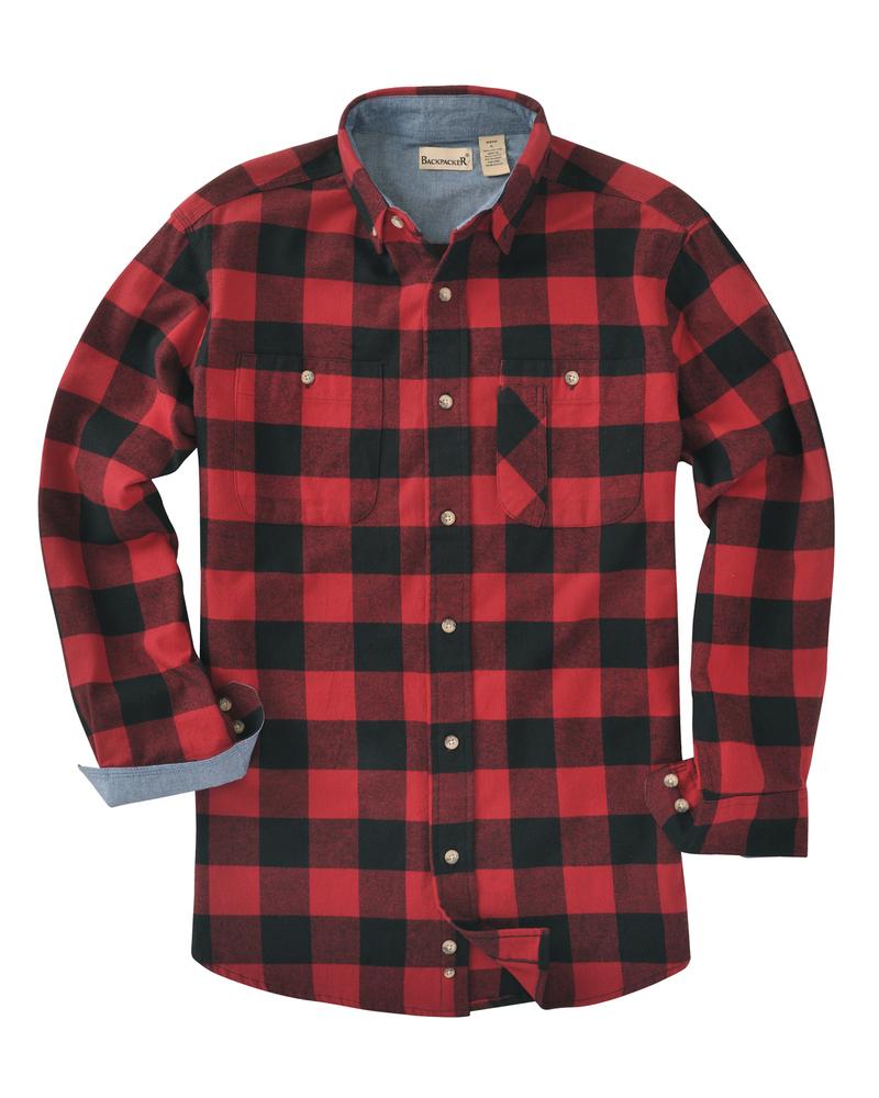 Backpacker BP7040T - Men's Tall Yarn-Dyed Long-Sleeve Brushed Flannel