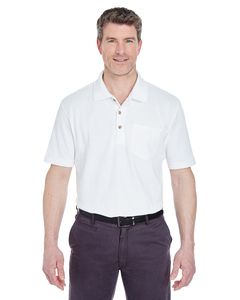 UltraClub 8534 - Adult Classic Piqué Polo with Pocket