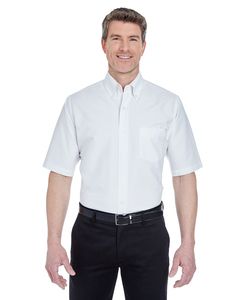 UltraClub 8972T - Mens Tall Classic Wrinkle-Resistant Short-Sleeve Oxford