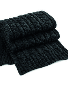 BEECHFIELD B499 - CABLE KNIT MELANGE SCARF