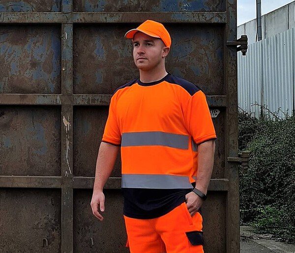 High Visibility Two-Tone Reflective Safety T-Shirt