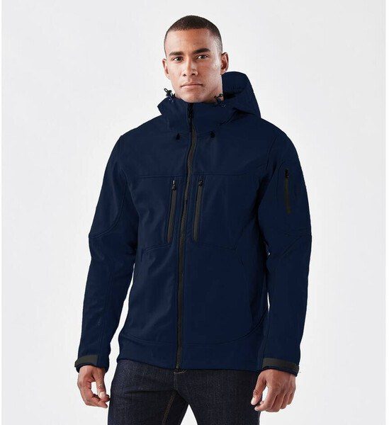 Softshell jacket with hooded