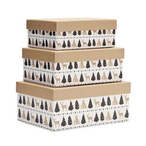 GiftRetail CX1513 - 3 paper boxes for Christmas gifts