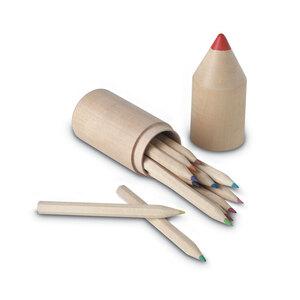GiftRetail IT2691 - COLORET 12 pencils in wooden box