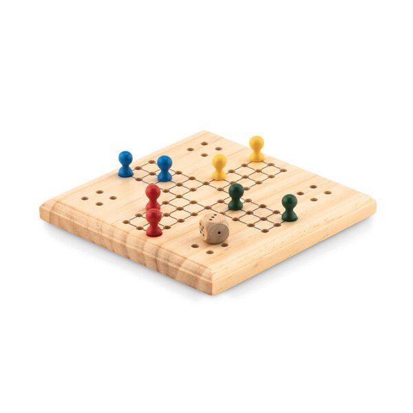 GiftRetail MO6110 - LUDO Juego de viaje de madera