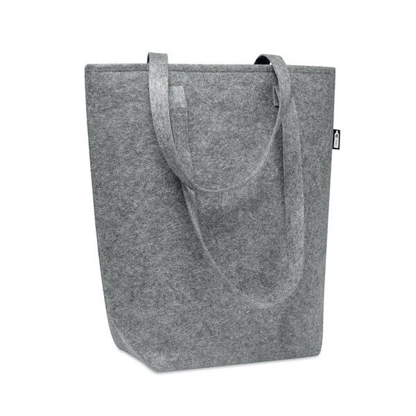 GiftRetail MO6185 - TASLO RPET Eco-Friendly RPET Felt Shopping Tote with Gussets