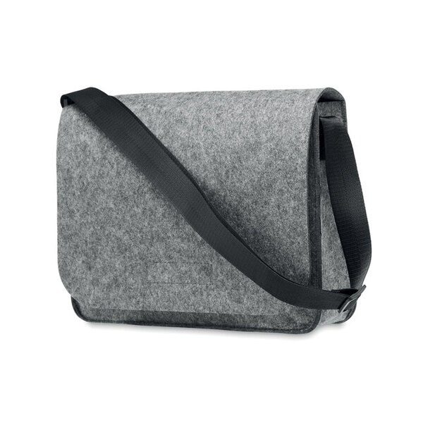 GiftRetail MO6186 - BAGLO RPET Eco-Friendly RPET Felt Laptop Messenger Bag