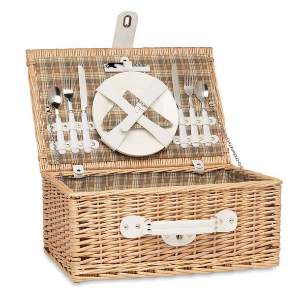 GiftRetail MO6193 - MIMBRE Cesta de picnic para 2 personas