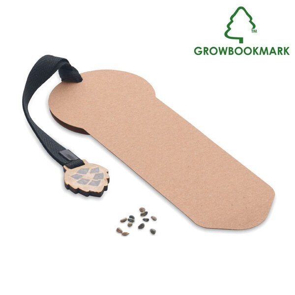 GiftRetail MO6226 - GROWBOOKMARK™ Marca páginas pino