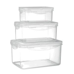 GiftRetail MO6274 - STORIE Set 3st matförvaringslådor