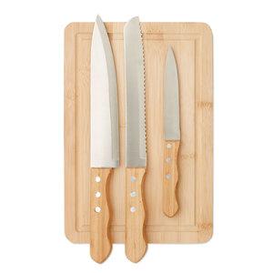 GiftRetail MO6298 - SHARP CHEF Juego tabla y cuchillos