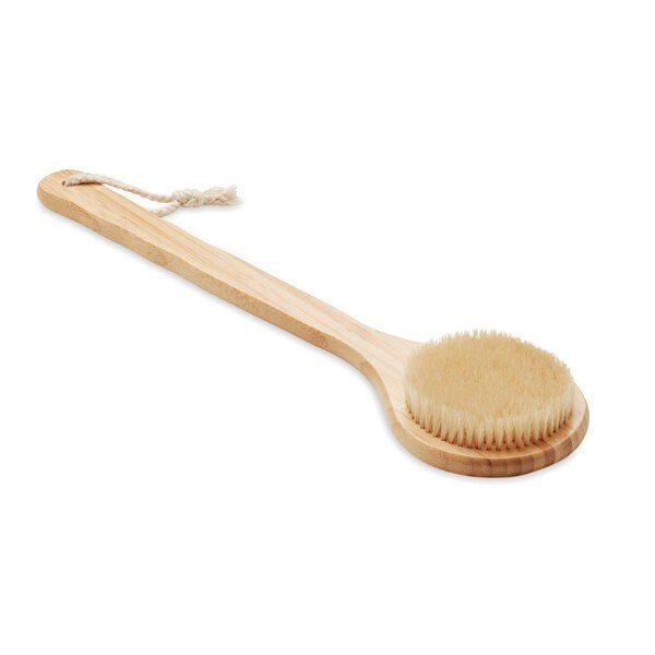 GiftRetail MO6305 - FINO Eco-Friendly Bamboo Bath Brush with Nylon Bristles