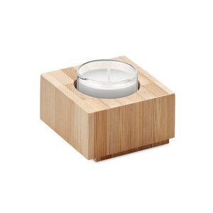 GiftRetail MO6319 - LUXOR Bamboo tealight holder