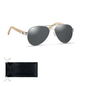 GiftRetail MO6450 - HONIARA Gafas de sol de bambú en bolsa