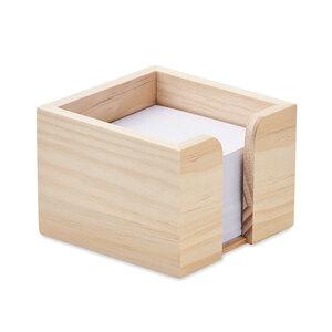 GiftRetail MO6482 - SEQUOIA Memo cube dispenser in wood