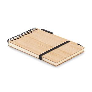 midocean MO6528 - SONORABAM A6 bamboo notepad with pen
