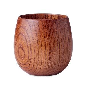 GiftRetail MO6553 - OVALIS Vaso de madera de roble 250 ml