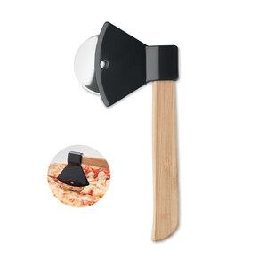 GiftRetail MO6592 - ZAZA Pizza cutter bamboo handle