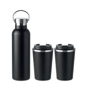 GiftRetail MO6616 - HELSINKI SET Set botella y vaso doble pared