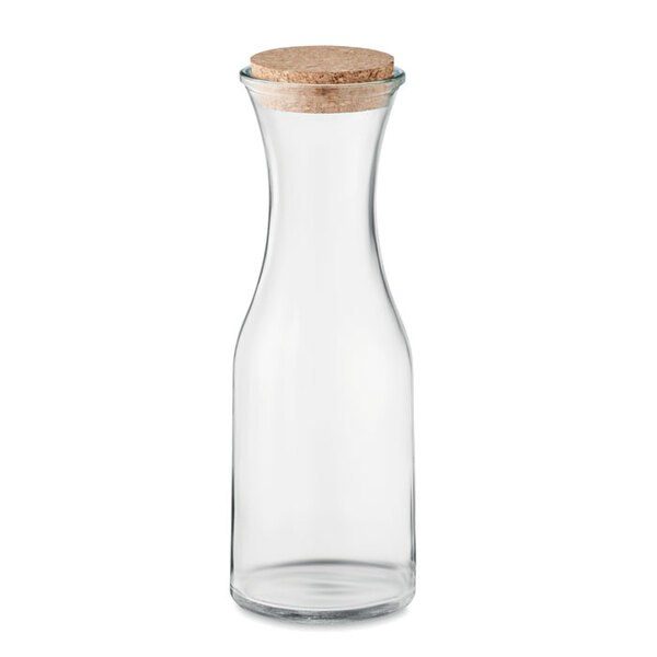 GiftRetail MO6655 - PICCA Eco-Friendly Recycled Glass Carafe with Cork Lid