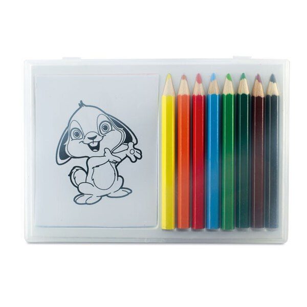 GiftRetail MO7389 - RECREATION Creative Wooden Pencil Set with 20 Fun Drawings