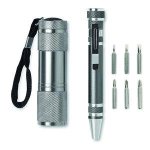 GiftRetail MO8559 - COMBITOOL Set linterna con bolígrafo