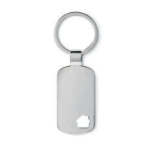 GiftRetail MO8693 - HOUSE KEY Metallinen avaimenperä