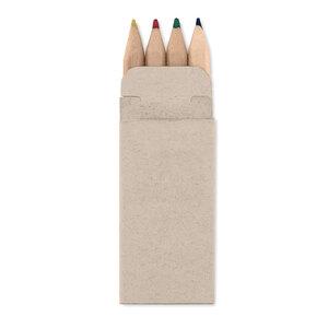 GiftRetail MO8924 - PETIT ABIGAIL 4 mini coloured pencils