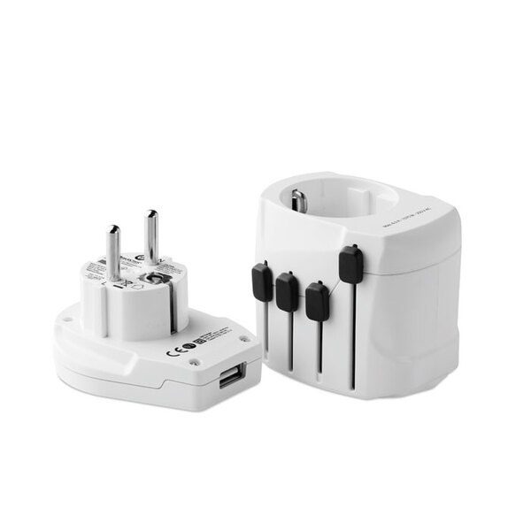 Skross MO9321 - PRO WORLD Universal 3-Pole Travel Adapter with USB Ports