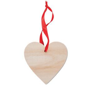 midocean MO9376 - WOOHEART Heart shaped hanger