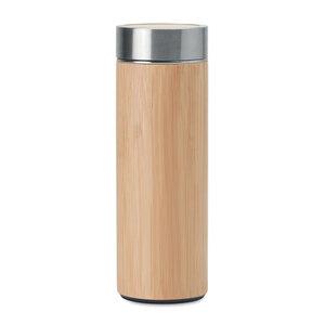 GiftRetail MO9421 - BATUMI Double wall bamboo flask 400ml