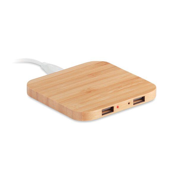 GiftRetail MO9698 - CUADRO Bamboo wireless charging pad