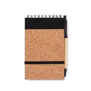 GiftRetail MO9857 - SONORACORK A6 kurk notitieboek met pen