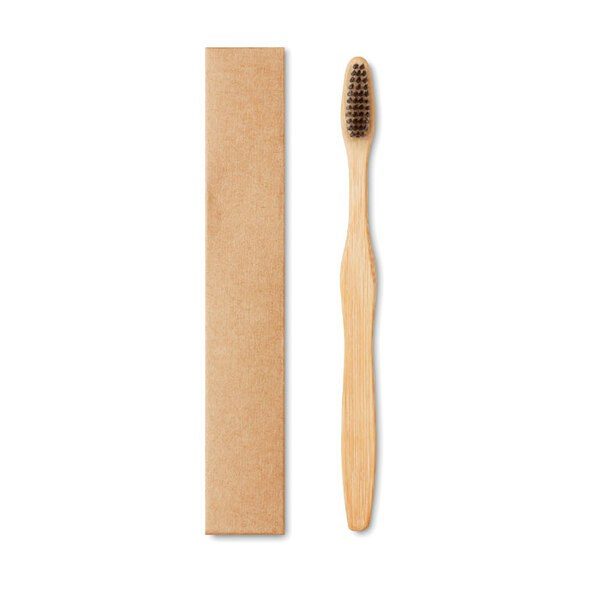 GiftRetail MO9877 - DENTOBRUSH Eco-Friendly Bamboo Toothbrush in Kraft Box