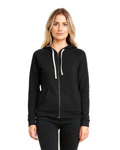 Next Level Apparel 9603 - Ladies Malibu Raglan Full-Zip Hooded Sweatshirt