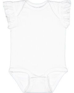 Rabbit Skins 4439 - Infant Flutter Sleeve Bodysuit