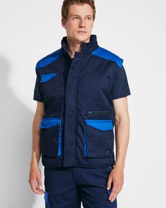 Roly CQ8414 - ARMADA Multipocket work vest in two-colour combination
