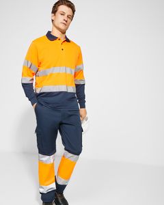 Roly HV9312 - DAILY STRETCH HV High-visibility multipocket long trousers