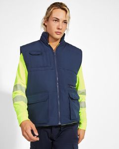 Roly HV9313 - PERSEI Two-sided high-visibility vest with multipockets 