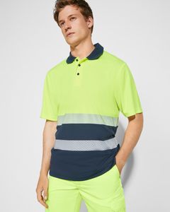 Roly HV9315 - VEGA High-visibility short-sleeve polo shirt in technical fabric
