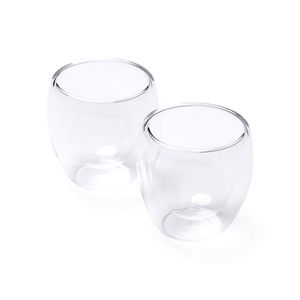 Stamina VA4132 - CAPSUL Set di 2 bicchieri a doppia parete in vetro borosilicato