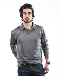 Mustaghata PLAYOFF - Polo activo para hombres mangas largas