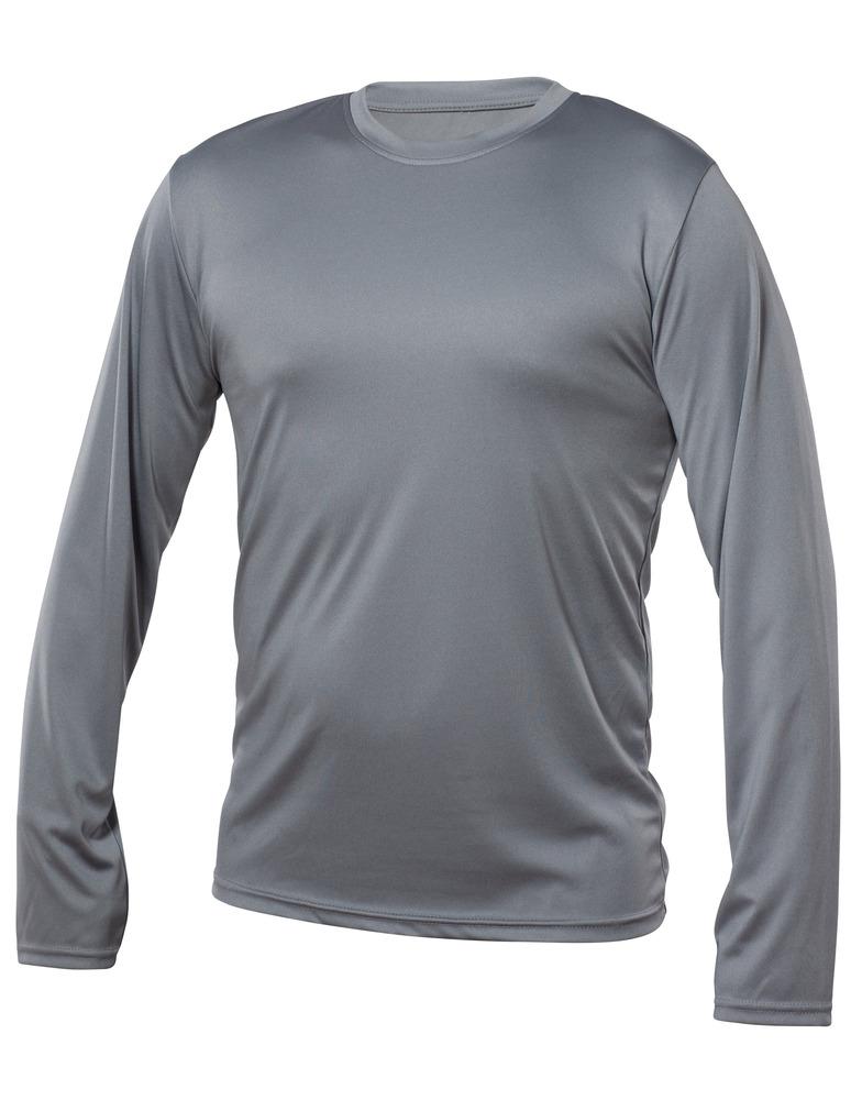 Blank Activewear M635 - Men's Long Sleeve T-Shirt, 100% Polyester Interlock, Dry Fit