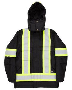 Berne HVNCH03 - Mens Safety Striped Arctic Insulated Chore Coat
